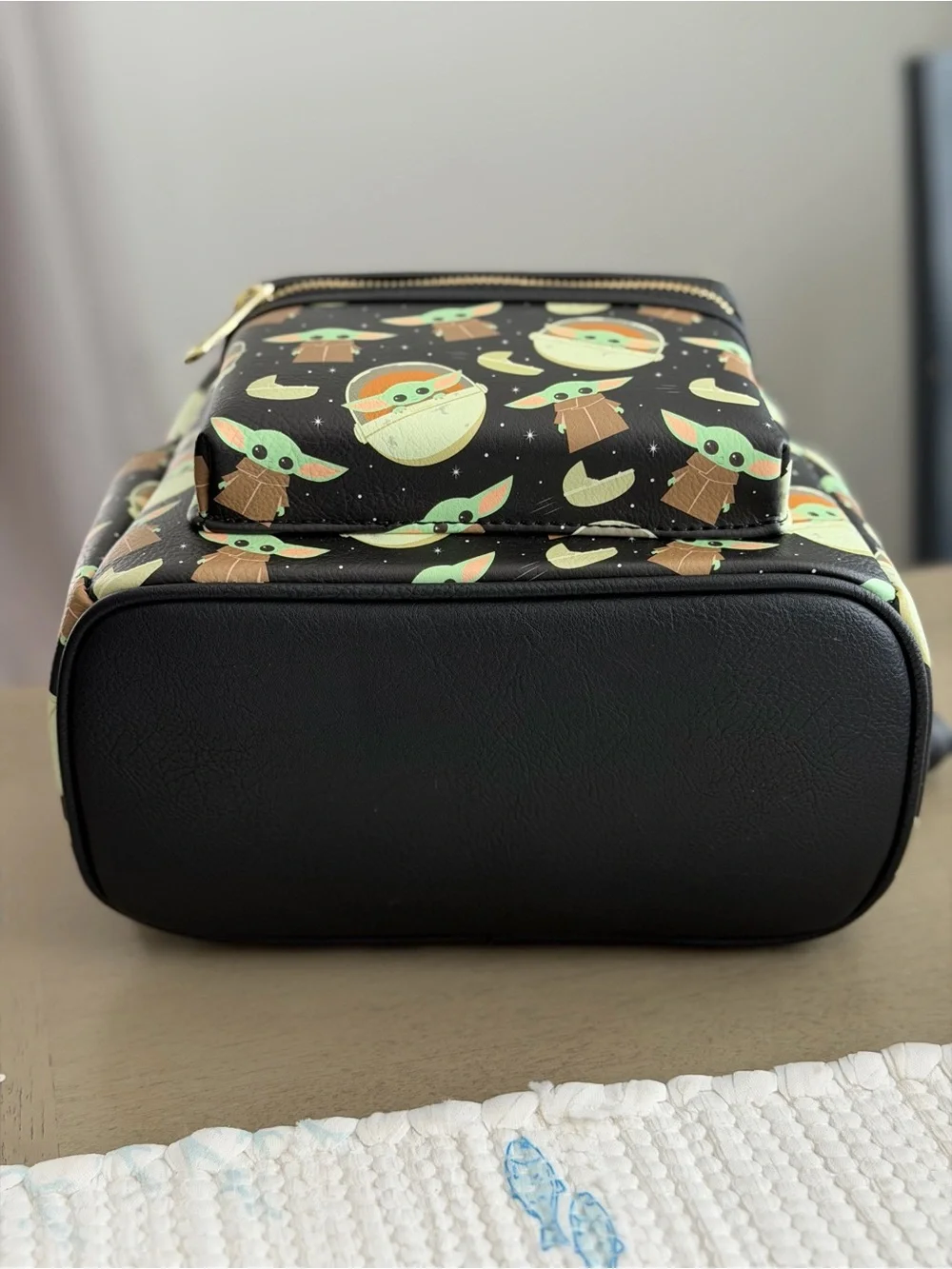 Loungefly Mandalorian Grogu Black Mini Backpack